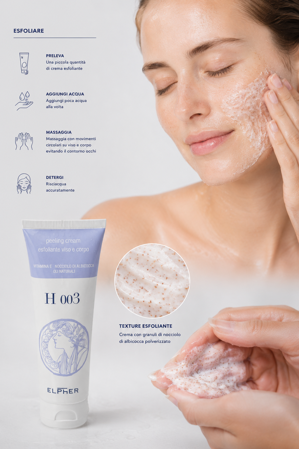 H 003 ESFOLIANTE VISO E CORPO 100 ml